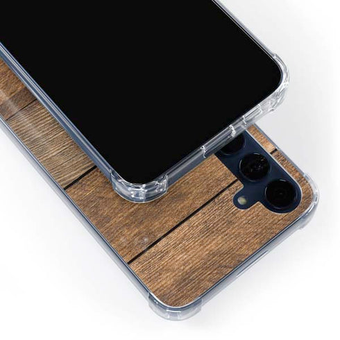 Early American Wood Planks Galaxy A35 5G Clear Case